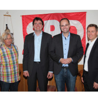 v.l.n.r. Hans-Dieter Brückner, Florian von Brunn, Alexander Horlamus, Alexander von Ciriacy-Wantrup