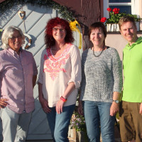 Das Foto zeigt v.l.n.r.: SPD Ortsvereinsvorstand Hans-Dieter Brückner, die SPD Europaabgeordnete Kerstin Westphal, MdEP, die Zweite Bürgermeisterin Heidi Sponsel und den Vorsitzende der SPD Gemeinderatsfraktion Alexander von Ciriacy-Wantrup