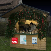 Der SPD Stand am Rückersdorfer Adventsmarkt