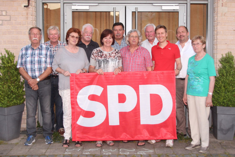 Der neugewählte SPD OV Vorstand 2016